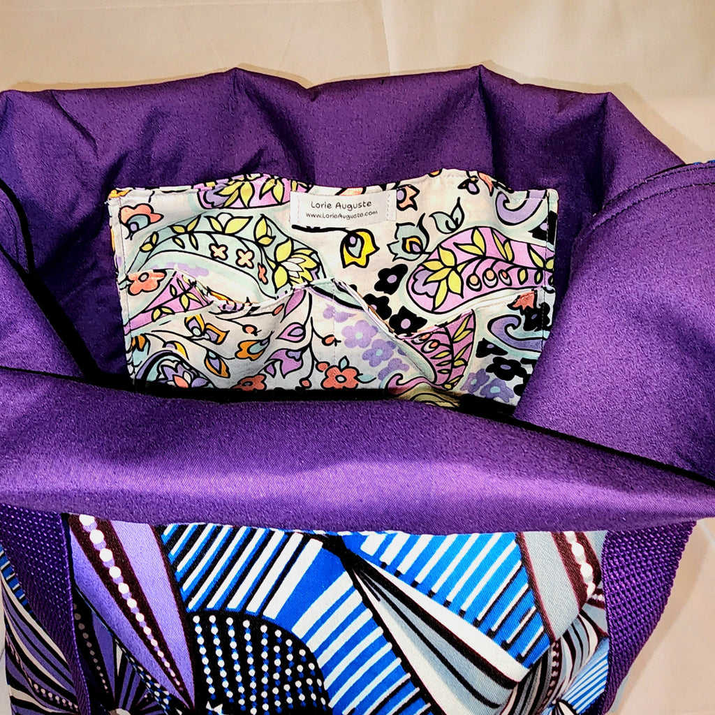 Basic Tote: African Purple Gray Spike Flowers