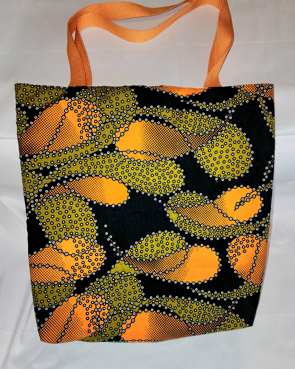 Basic Tote: African Gold Green Tadpole