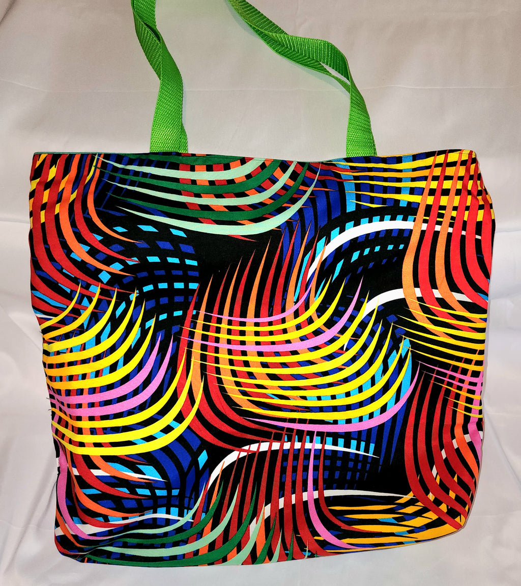 Basic Tote: African Rainbow