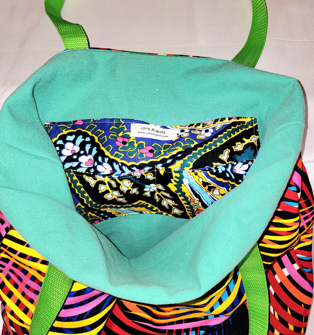Basic Tote: African Rainbow