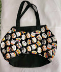 Basic Tote: Half Round Rainbow Cat
