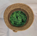 Rope Bowl: Brown, Burlap and Pine, Coiled Rope, Holiday Edition, Home Decor