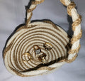 Rope Bowl: Cream and Jute Spiral Trinket Basket, Coiled Rope, Home Decor