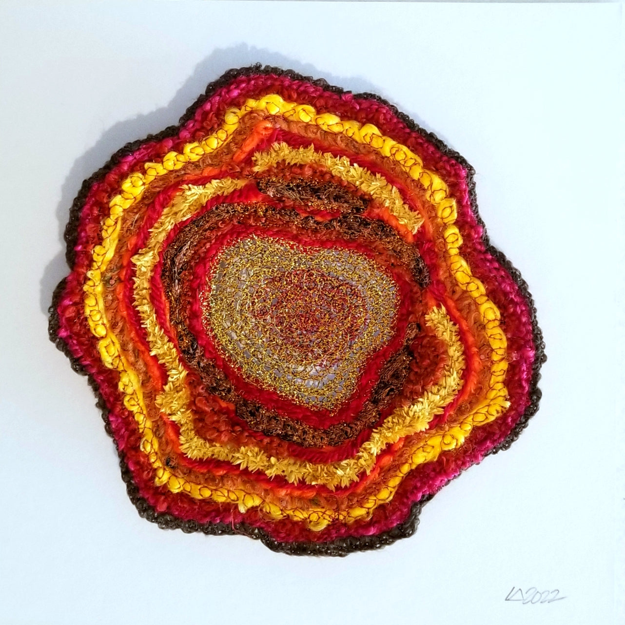 Red and Yellow Geode