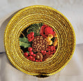 Rope Bowl: Gold Metallic, Christmas Pine Cone, Coiled Rope, Holiday Edition, Home Decor