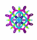 Mandala purple, blue and green