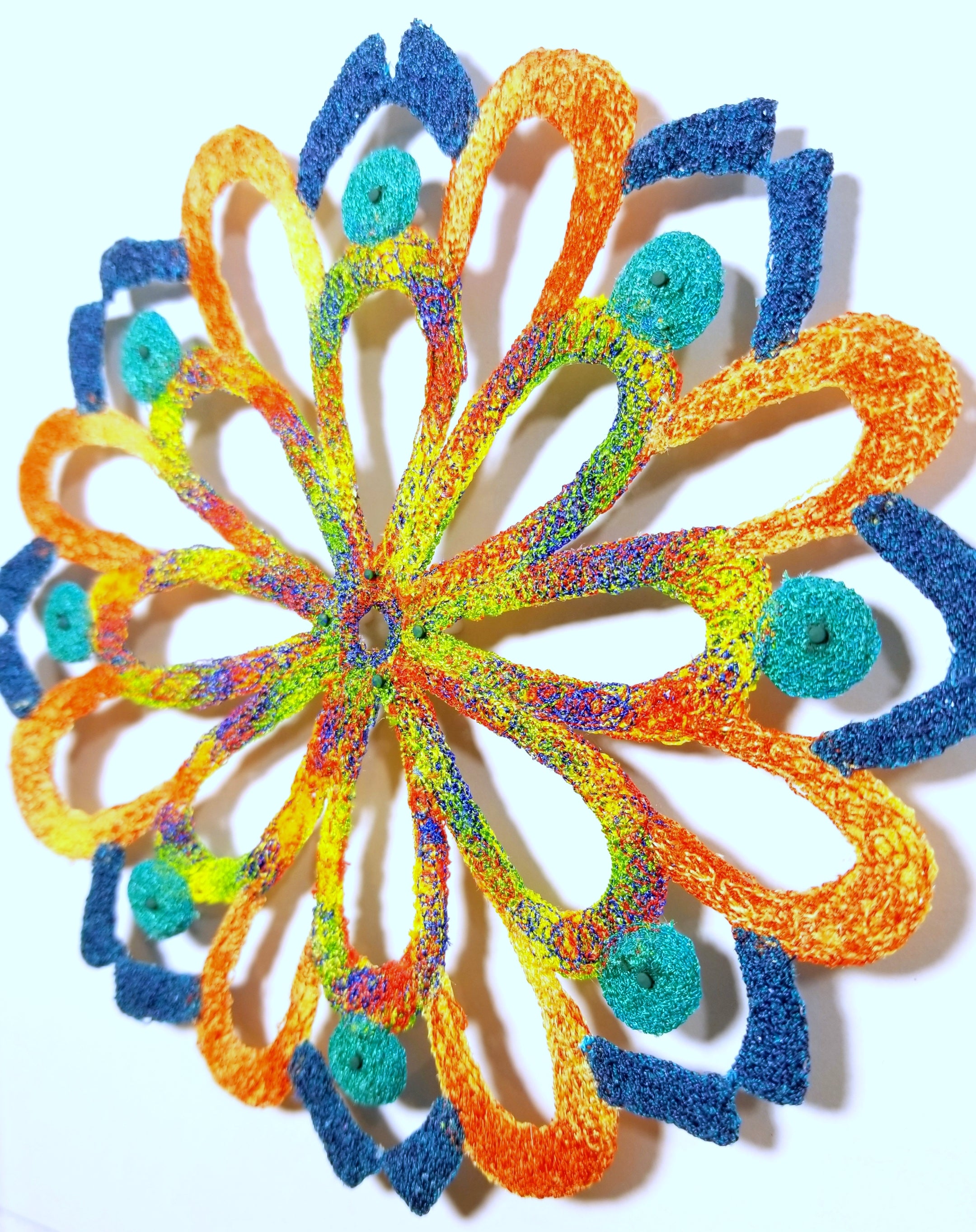 Mandala with variegated colors