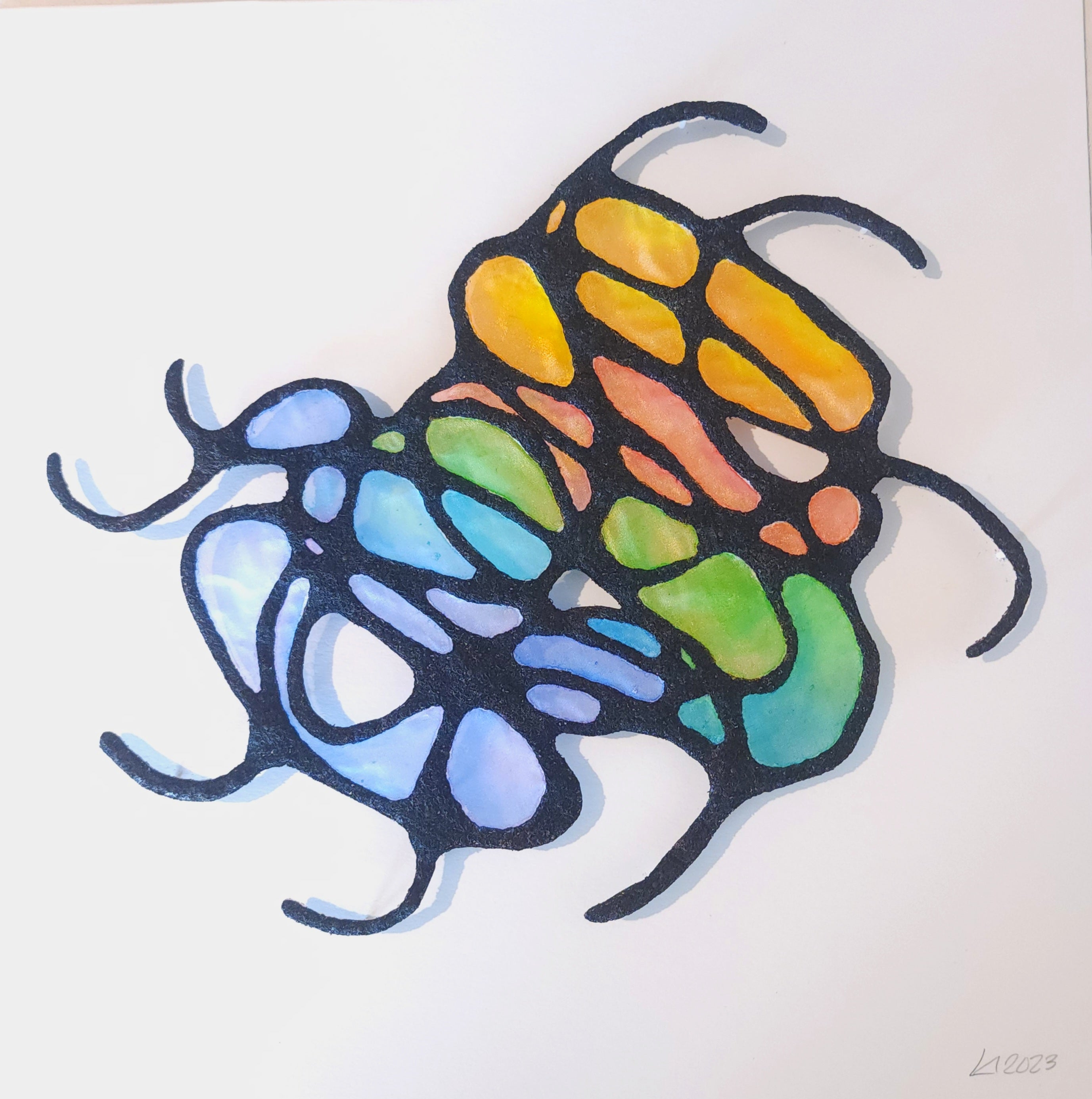 Colorful abstract design on a white background