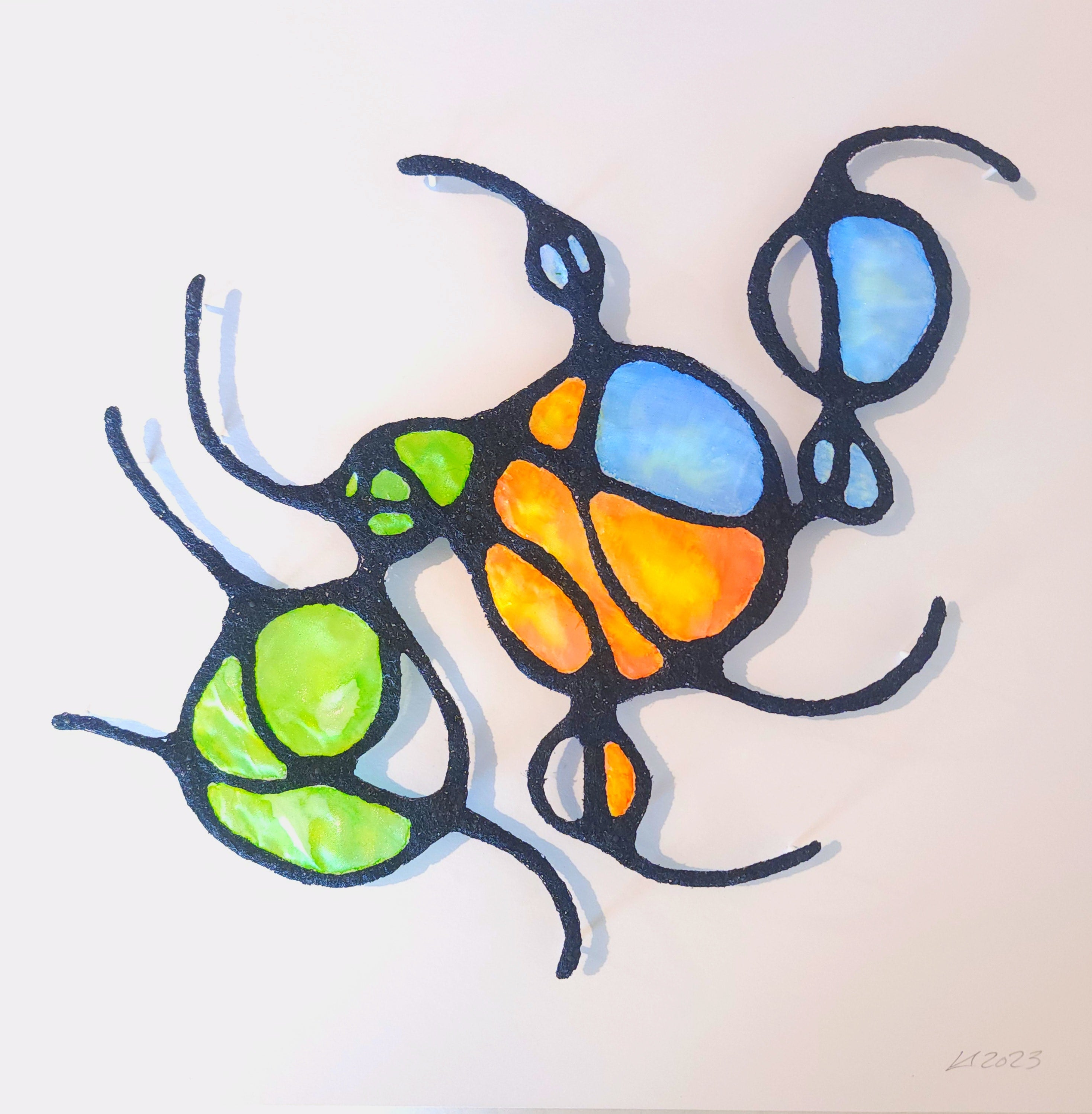 Colorful abstract design on a white background