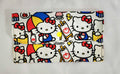 Hello Kitty-themed pouch with colorful design on a white background