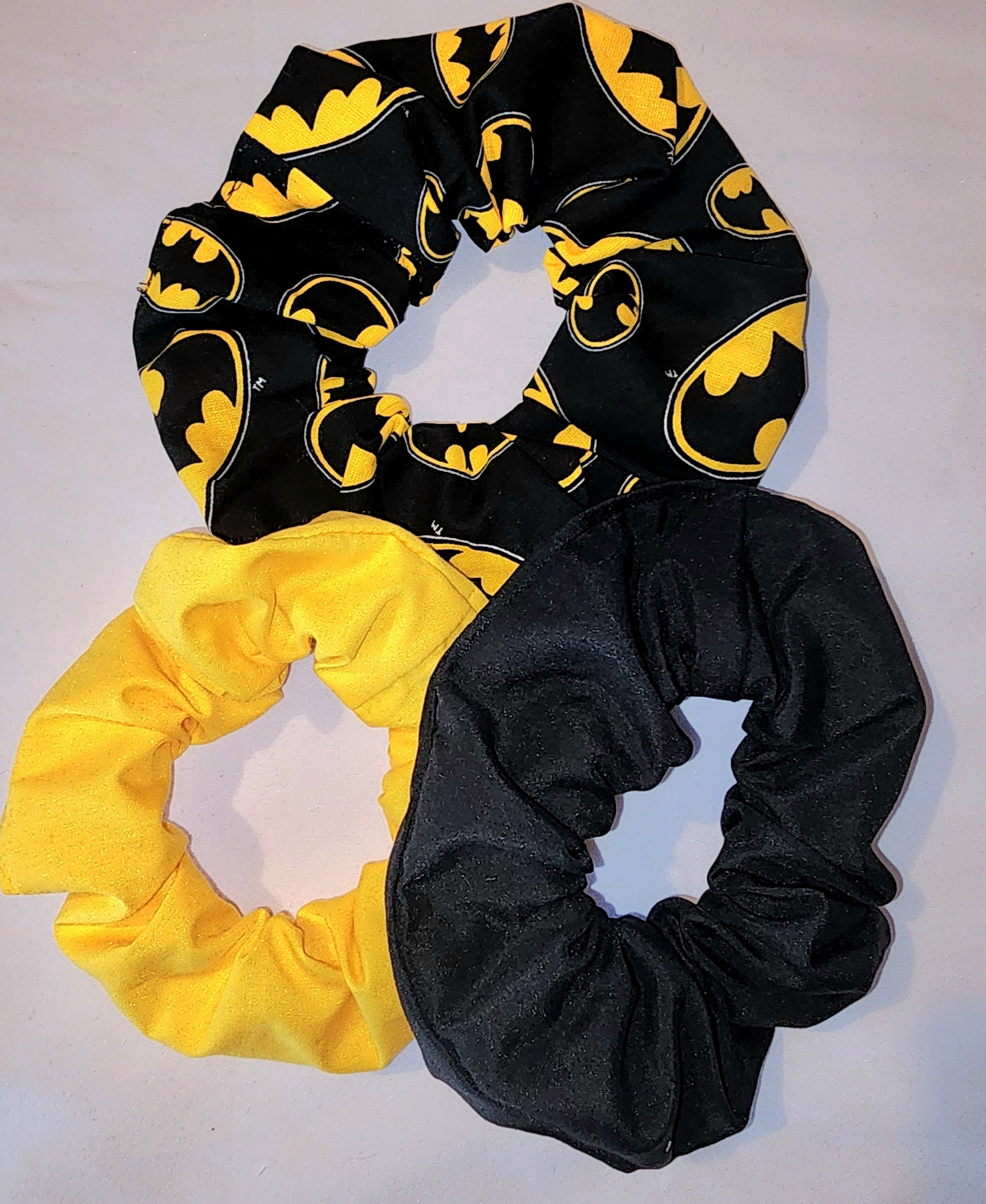 SC-BAT  Scrunchies 3 pc Set - Batman