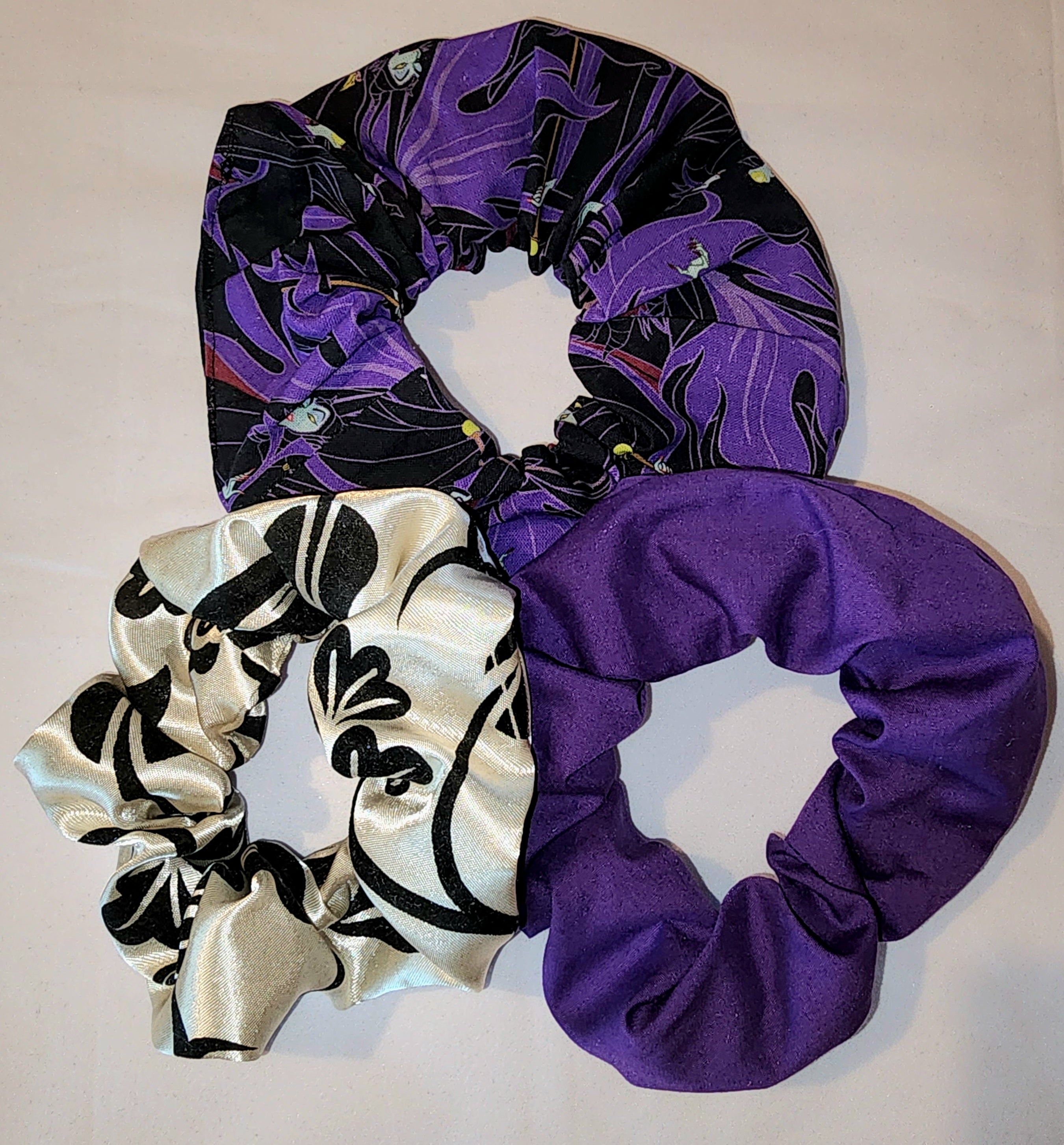 SC-MAL Scrunchies 3 pc Set Maleficent + 2