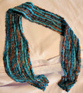 Scarf Brown and Turquoise