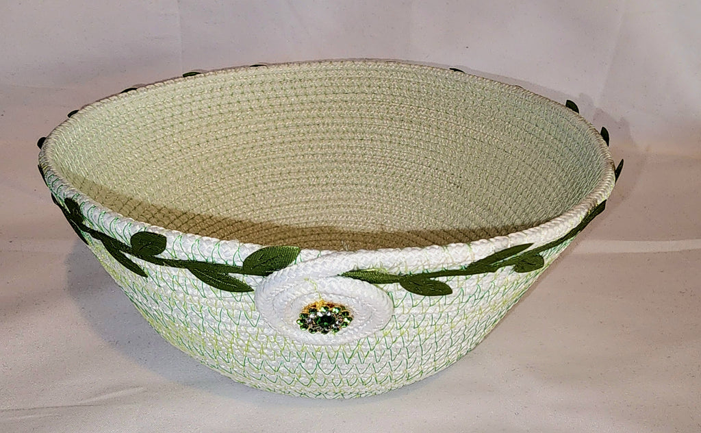 Rope Bowl: White Ivy