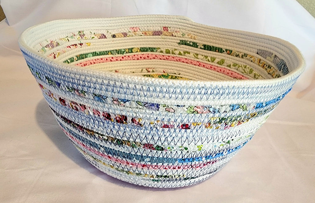 Rope Bowls: White Spring Flower Bowl
