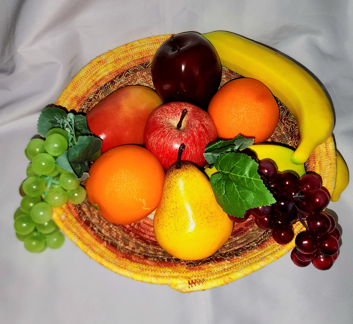 Rope Bowl: Wide Bowl, Autumn, Flower Base. Coiled Rope, Home Decor
